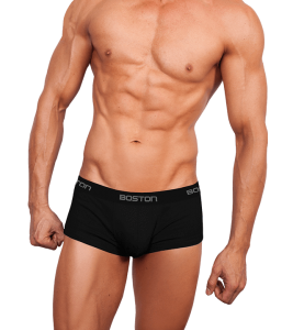 boston-ropa-interior-boxer-corto-ajuste-cuerpo-elastico-visible-destacado-negro-2