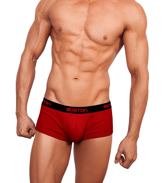 boston-ropa-interior-boxer-corto-ajuste-cuerpo-elastico-visible-destacado-rojo-3